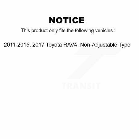 Tor Rear Suspension Control Arm Ball Joint Assembly Pair For Toyota RAV4 Non-Adjustable Type KTR-104540
